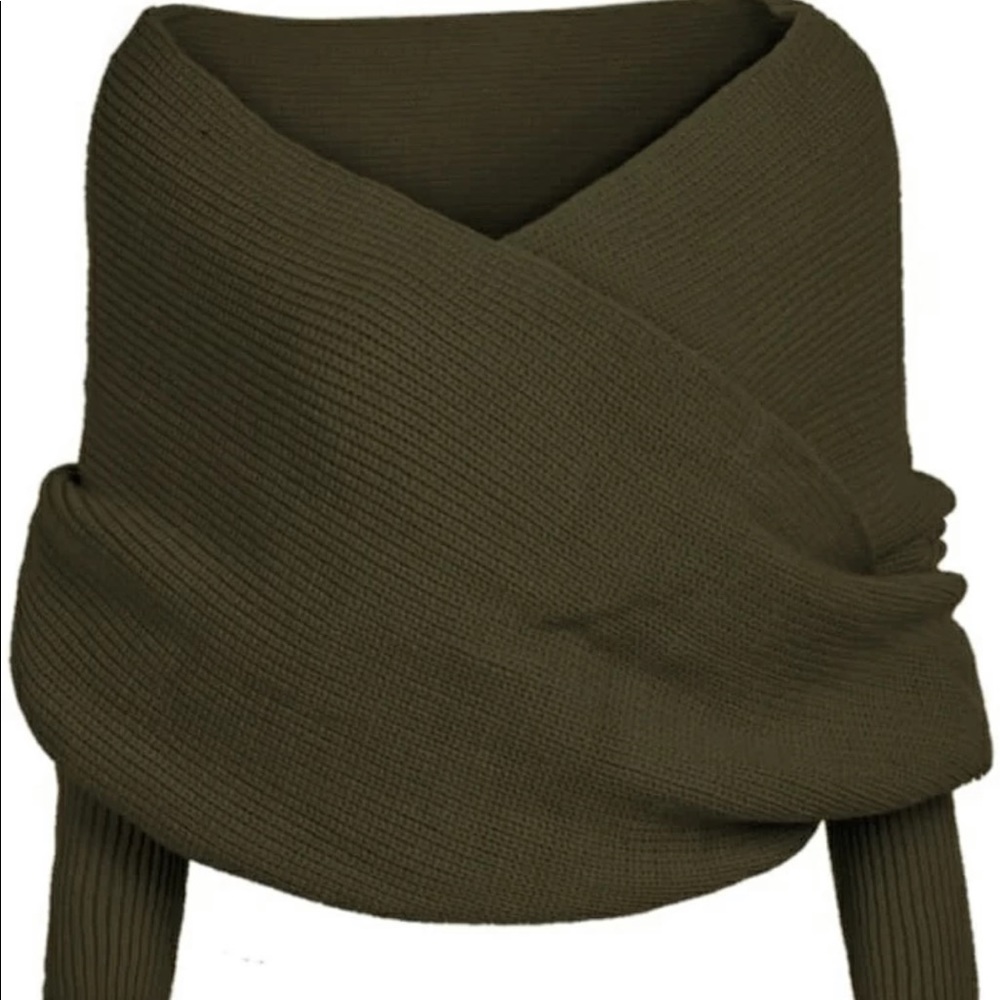 Wrap sweater